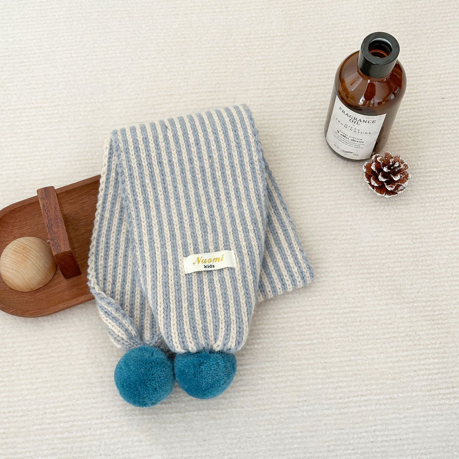 Niños otoño invierno bufandas de punto coreanas para bebés masculinos y femeninos, invierno a prueba de viento, calentamiento, cuello de pelota, moda