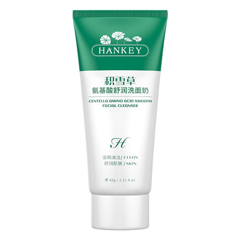 Han Ji Centella Asiatica Очищающее средство для лица с аминокислотой Shurun 60 г Увлажняющее, увлажняющее и освежающее очищающее средство для лица для мужчин и женщин Средства по уходу за кожей