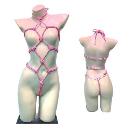 Sexy Small Breast Sexy Intimates Sexy Bondage Sm Flirting Temptation Rope Suit Qqny Temptation Net Clothing Uniform Women