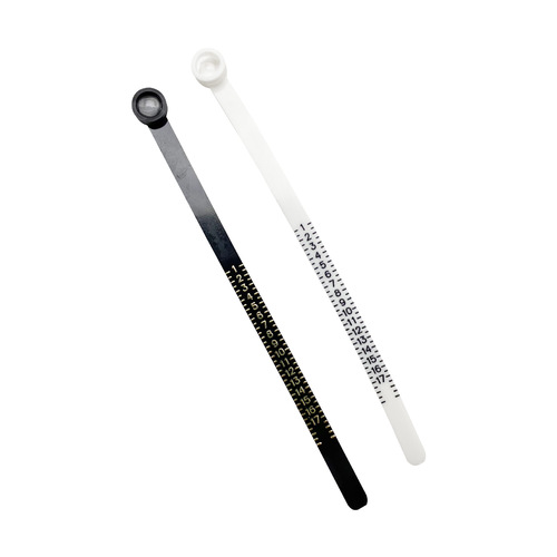 Ring measuring strip with magnifying glass, finger size measuring tape, belt measuring ring Mido