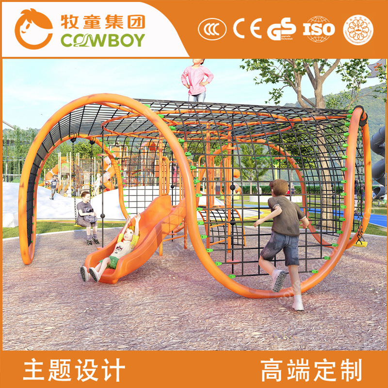 Kindergarten al aire libre niños diapositiva combinada niños al aire libre juguetes grandes escalada desarrollo diversión equipo de diapositivas