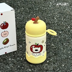 苹果新款保温杯ins女生高颜值316不锈钢直饮杯便携学生不撞款水杯