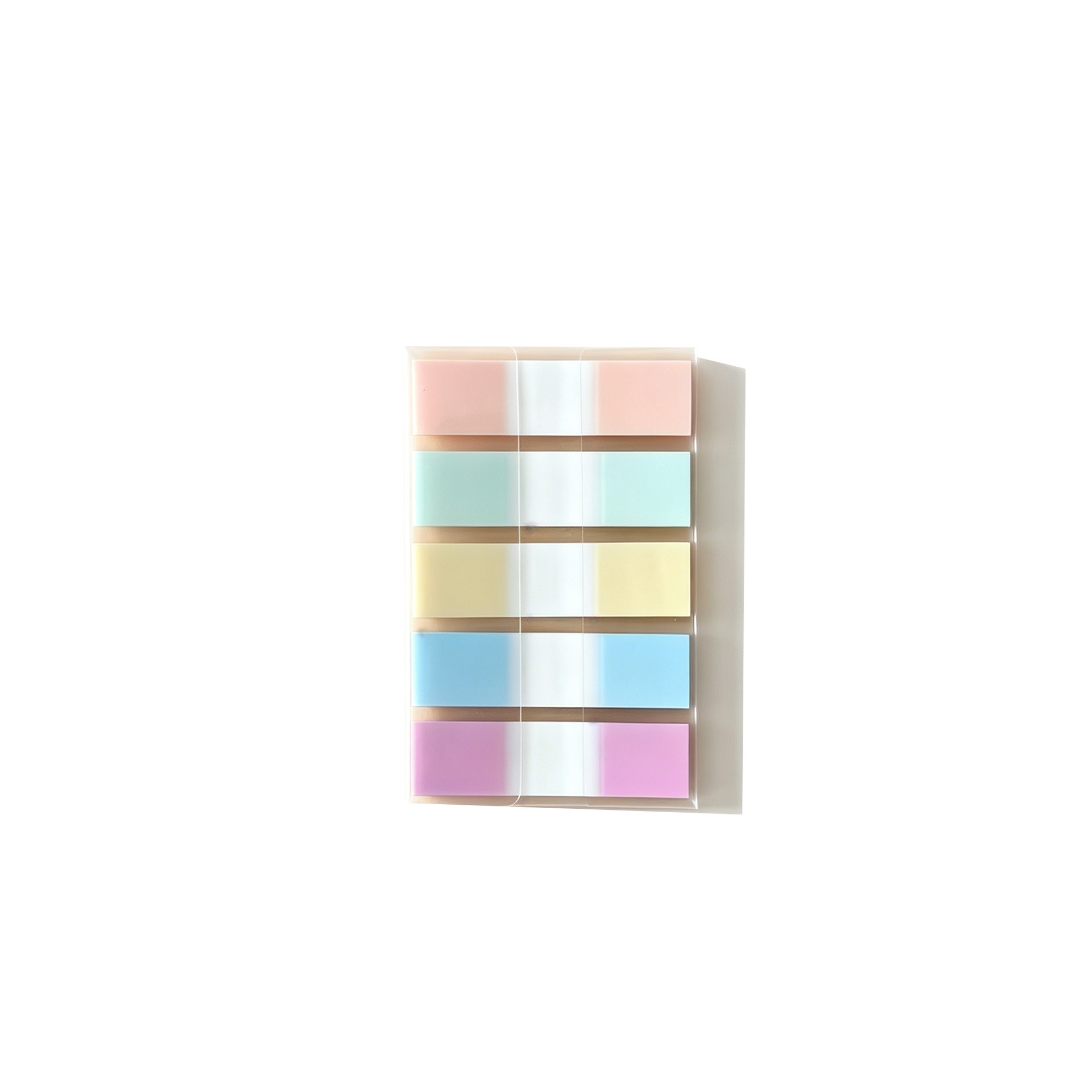 Notas adhesivas transparentes extraíbles de 10 colores, notas adhesivas impermeables para estudiantes, pegatinas de índice de colores Morandi de secado rápido, impermeables y de secado rápido
