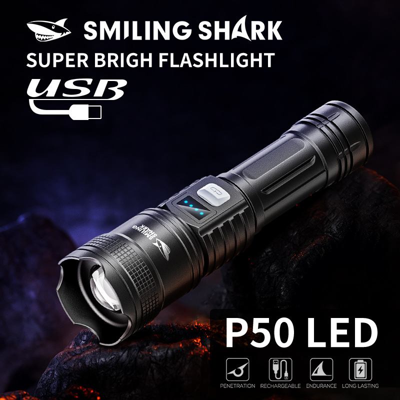 Charging ultra-bright long-range outdoor lighting flashlight