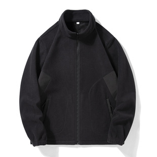Spring Polar Fleece Sweater Lamb Fleece Cardigan Coat Outdoor Charge Coat Liner Outdoor Men's and Women's Fleece Collar