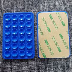 Thickened by 10g 24-particle square silicone suction cup for mobile phones, tablets, computers, cases, and covers, with LOGO silk-screening available