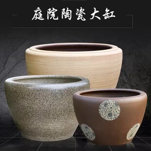 Courtyard Large Tank Jingdezhen Blue and White Porcelain Water Tank Goldfish Tank Lotus Bowl Lilies Water Lilies Basin Turtle Tank Hotel Turtle Tank