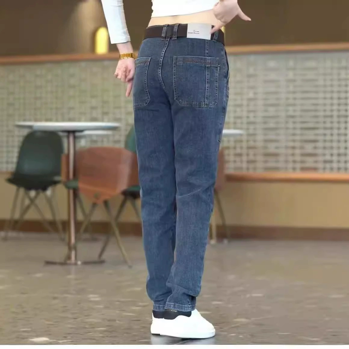 Summer thin jeans, trend casual trousers