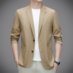 High-End Single Suit Thin Ultra-Light Elastic New Jacket Men's Sun Protection Suit Men's Thin Suit Summer Men's Clothing