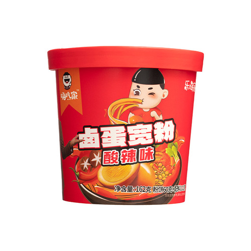 【New Product】Hi Chew Halal Egg Wide Noodles 162g*6 Carton Pack Hot and Sour Noodles for Making Soup in Dormitory Late-Night Snack