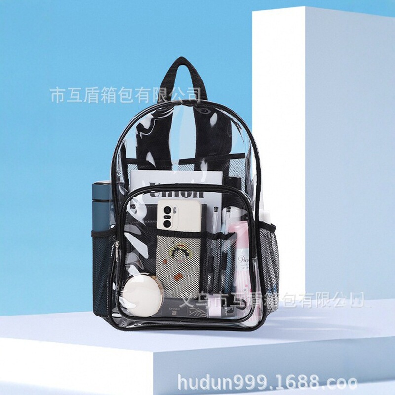 Clear Backpack Heavy Duty Pvc Transparent Backpack Stadium Approved for Sports Field School Organizer Bag Clear Backpack Heavy Duty Pvc Transparent Backpack Stadium Approved for Sports Field School Organizer Bag