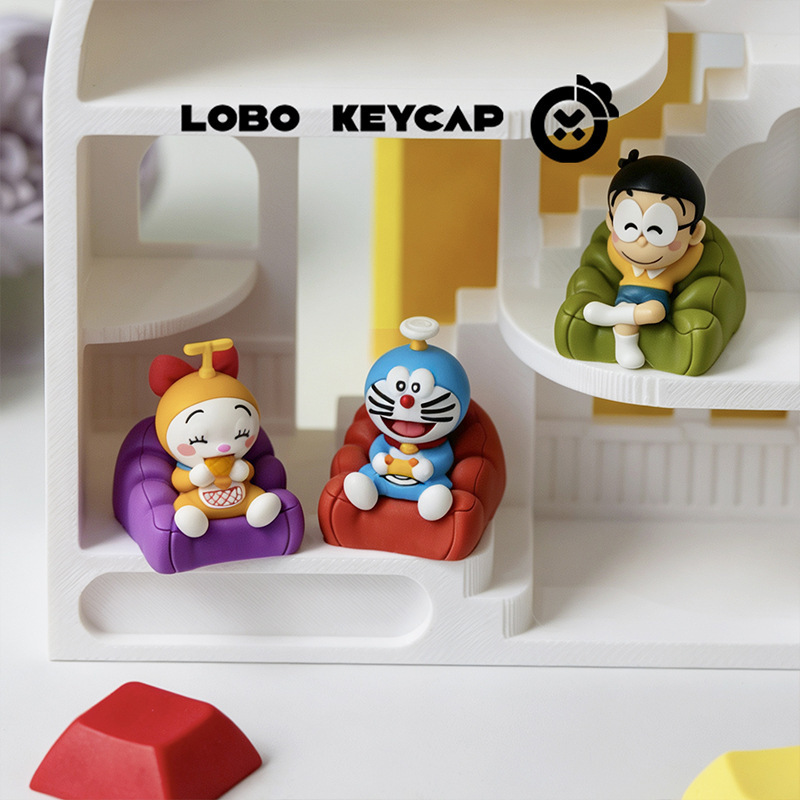 Doraemon series keycaps, featuring a cute and distinctive design, are perfect as a gift for mechanical keyboards. This set includes custom-made ESC keycaps Doraemon series keycaps, featuring a cute and distinctive design, are perfect as a gift for mechanical keyboards. This set includes custom-made ESC keycaps
