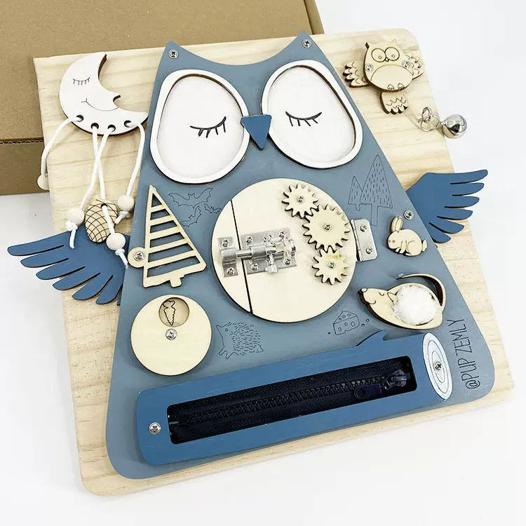 儿童多功能开锁忙碌板蒙台蒙特梭利宝宝生活技能趣味早教益智玩具