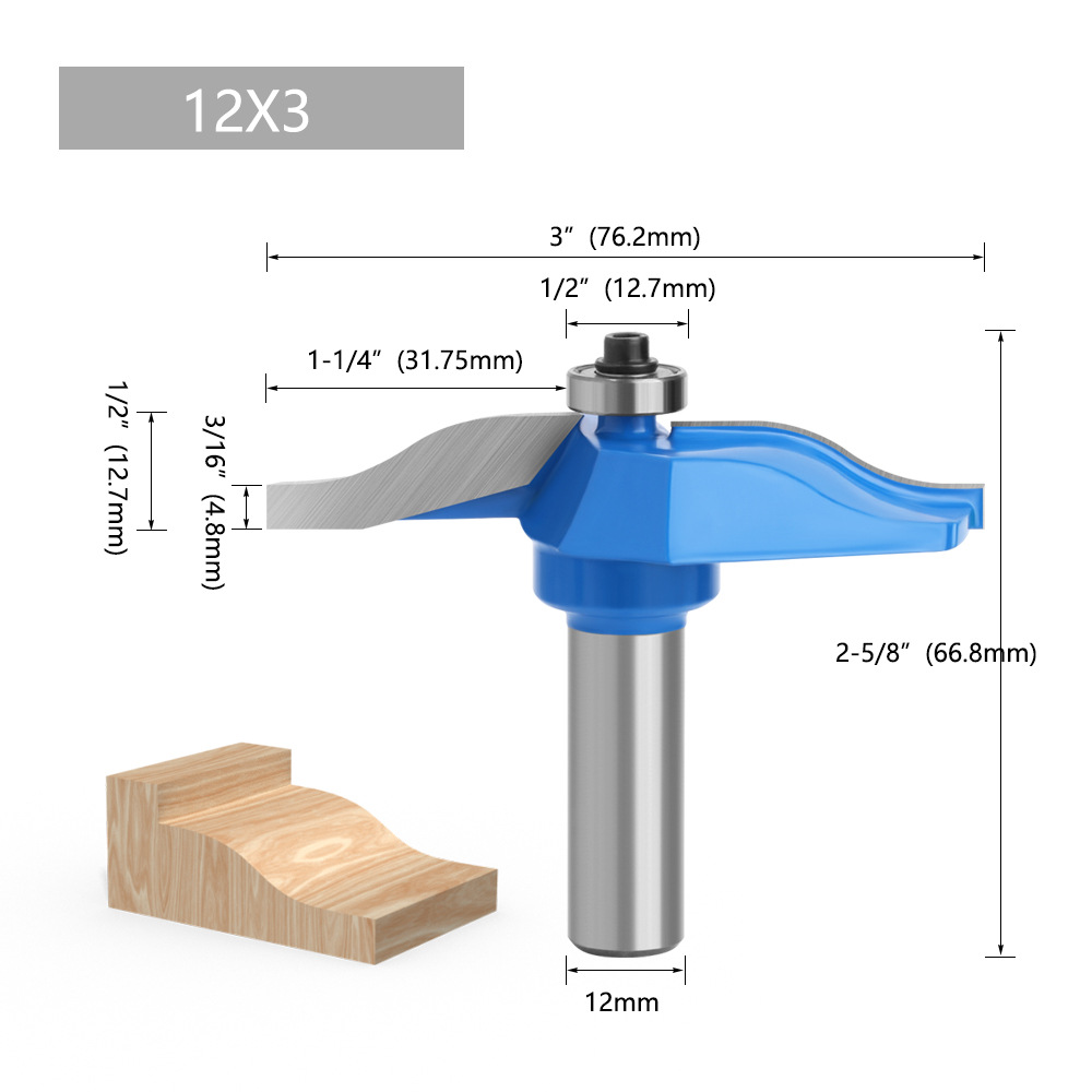 1/2 mango grande hogar Westgate placa cuchillo azul Delgado gabinete placa cuchillo carpintería fresadora hogar Westgate placa cuchillo talla