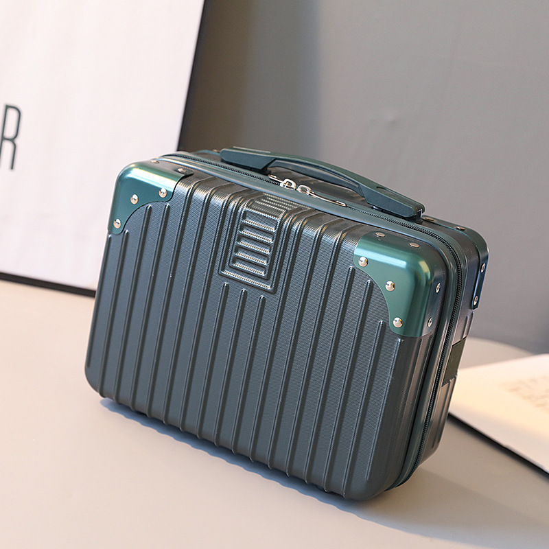 Bolsa de cosméticos de gran capacidad portátil Corea del Sur simple caso cosmético Portátil Bolsa de lavado de 14 pulgadas bolsa de almacenamiento de maquillaje multifuncional