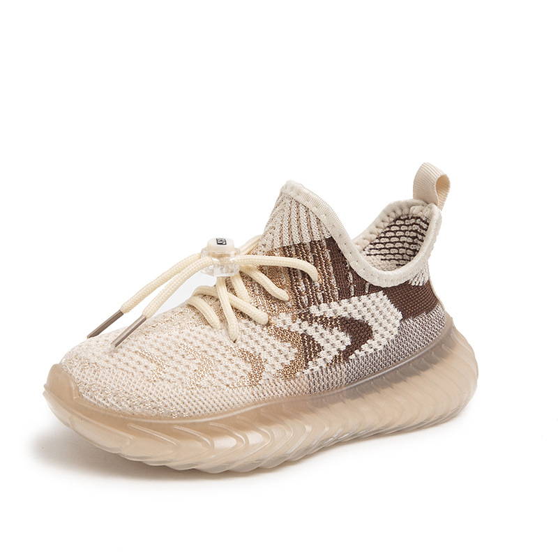 Primavera y otoño zapatos de coco para niños zapatos de malla transpirable para niños 2024 nuevas zapatillas de deporte para niñas