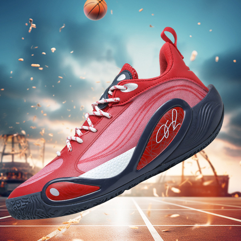 Wear-Resistant Fashionable Air-Cushioned Lace-Up Basketball Shoes, New Mid-Top Sports Shoes for Autumn and Winter Outdoor Activities, High-Top for Men and Women