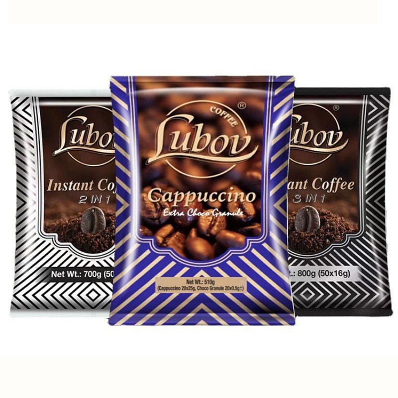马来西亚进口LUBOV琉鲍菲三合一二合一速溶咖啡粉特浓咖啡袋装