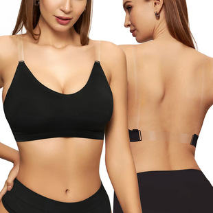 Traceless Underwear Women's Bra Push-up Breast-lifting Parammary Anti-sagging No Back Adjustable Underwear Women's S-XL