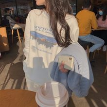 白色长袖T恤秋装2025新款韩版设计感显瘦宽松别致圆领打底上衣女