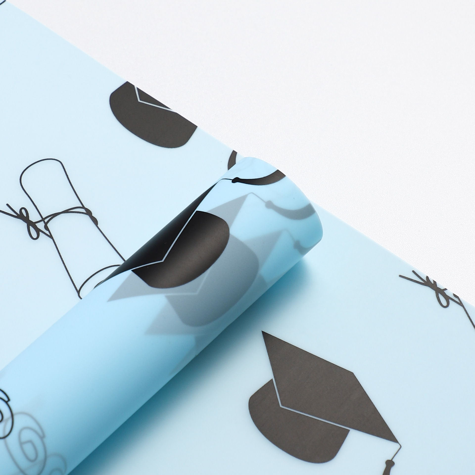 LiZhiRan temporada de graduación impermeable arco libro rollo de papel de embalaje de flores examen de ingreso a la universidad sombrero de doctorado ramo de papel de embalaje de flores