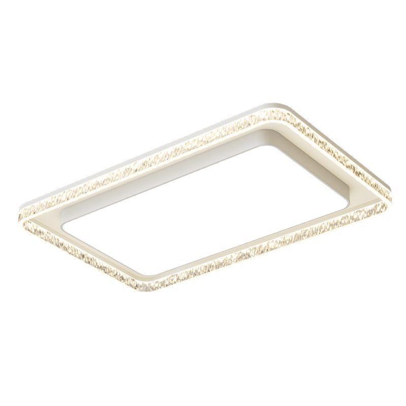 Luz de la sala de estar lujosa, lujoso, sentimental, minimalista, lámpara principal de la sala de estar moderna, lámpara de techo rectangular, paquete de lámparas para toda la casa