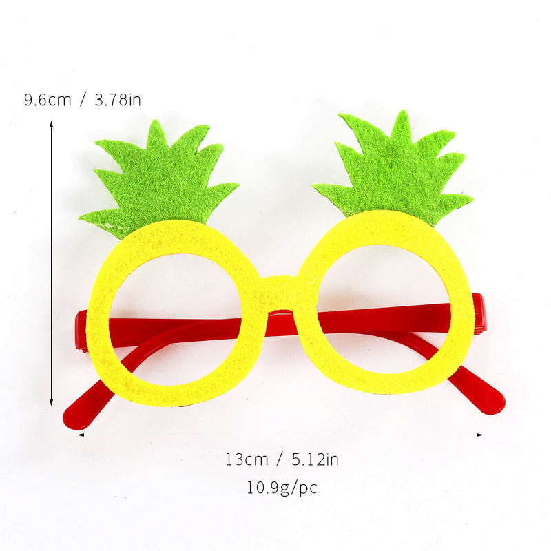 Gafas de fiesta hawaianas, gafas de tema divertido divertido, gafas decorativas de flor de sol flamenco