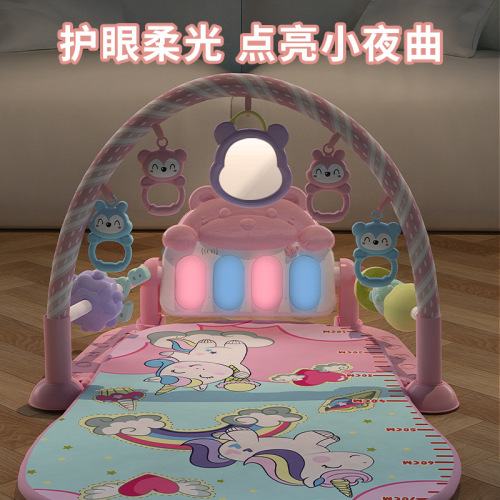 Same style pedal piano baby fitness stand newborn toddler 4 baby lying down to play 3-6 months 0-1 years old toys