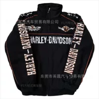 Гоночный костюм F1 Мотоциклетный костюм Harley, персонализированный европейский и американский стиль, повседневная куртка с вышивкой в стиле ретро, зимняя куртка