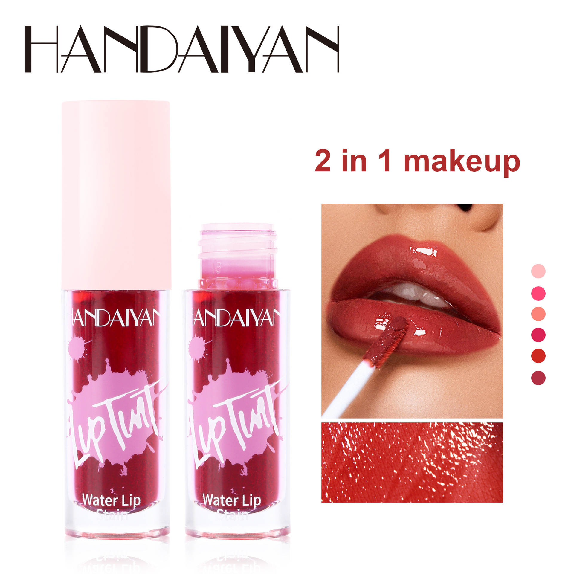 Tinte labial líquido, lápiz labial mate Handaiyan, brillo labial de larga duración y difícil de desvanecer, maquillaje labial transfronterizo, lápiz labial líquido