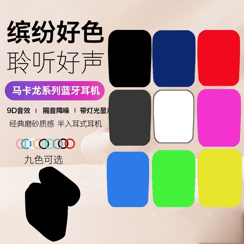 Exclusivo transfronterizo para i12 Macarons Auriculares Bluetooth Deportes Tws Auriculares Bluetooth inalámbricos de tercera generación y quinta generación