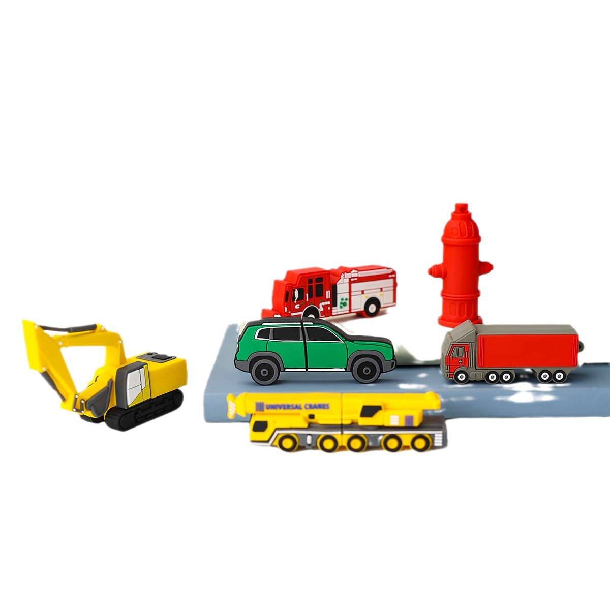 Memoria Flash USB con Diseño de Bomberos de PVC, Portátil, para Almacenamiento de Datos y Regalos
