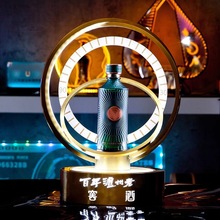 不锈钢材质白酒酒座洋酒展示架 led高亮发光洋酒酒架酒座展示道具
