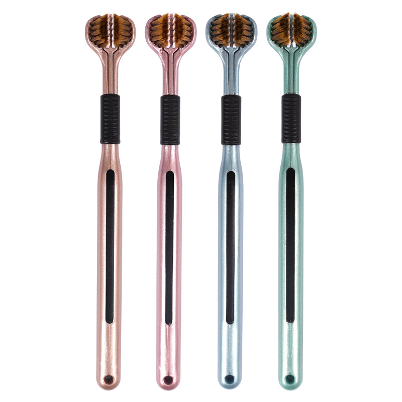 금박 삼면칫솔 [1팩] 카드 원형 손잡이 1개