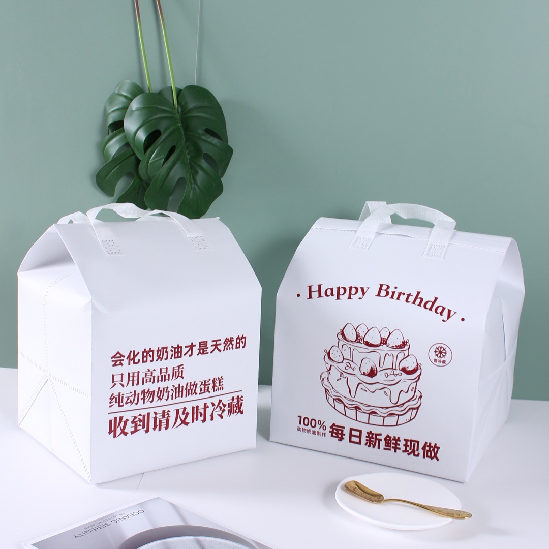 4寸6寸8寸10寸蛋糕保温袋外卖专用一次性配送包装冷藏袋定logo