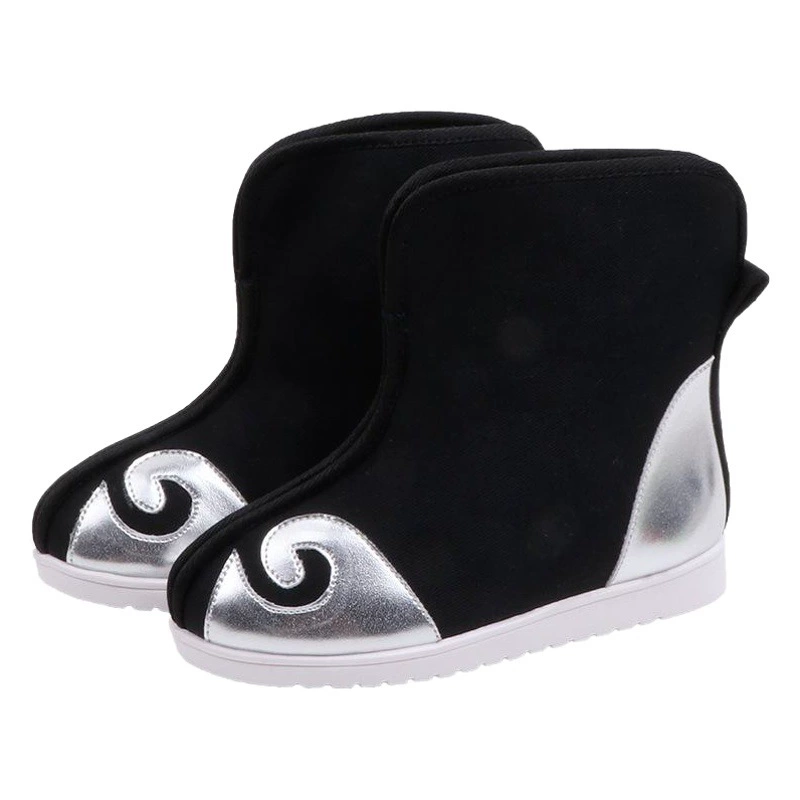 Детские тканевые туфли ручной работы в старинном пекинском стиле, вышитые детские туфли, туфли для выступлений школьников, короткие сапоги, туфли для ханьфу, китайский стиль, национальный тренд.