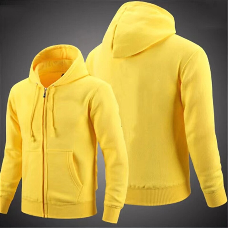 2023 Autumn Foreign Trade Cardigan Hooded Sweater Casual All-match Solid Color Casual Sweater Men's Cardigan Sweater 2023 Autumn Foreign Trade Cardigan Hooded Sweater Casual All-match Solid Color Casual Sweater Men's Cardigan Sweater