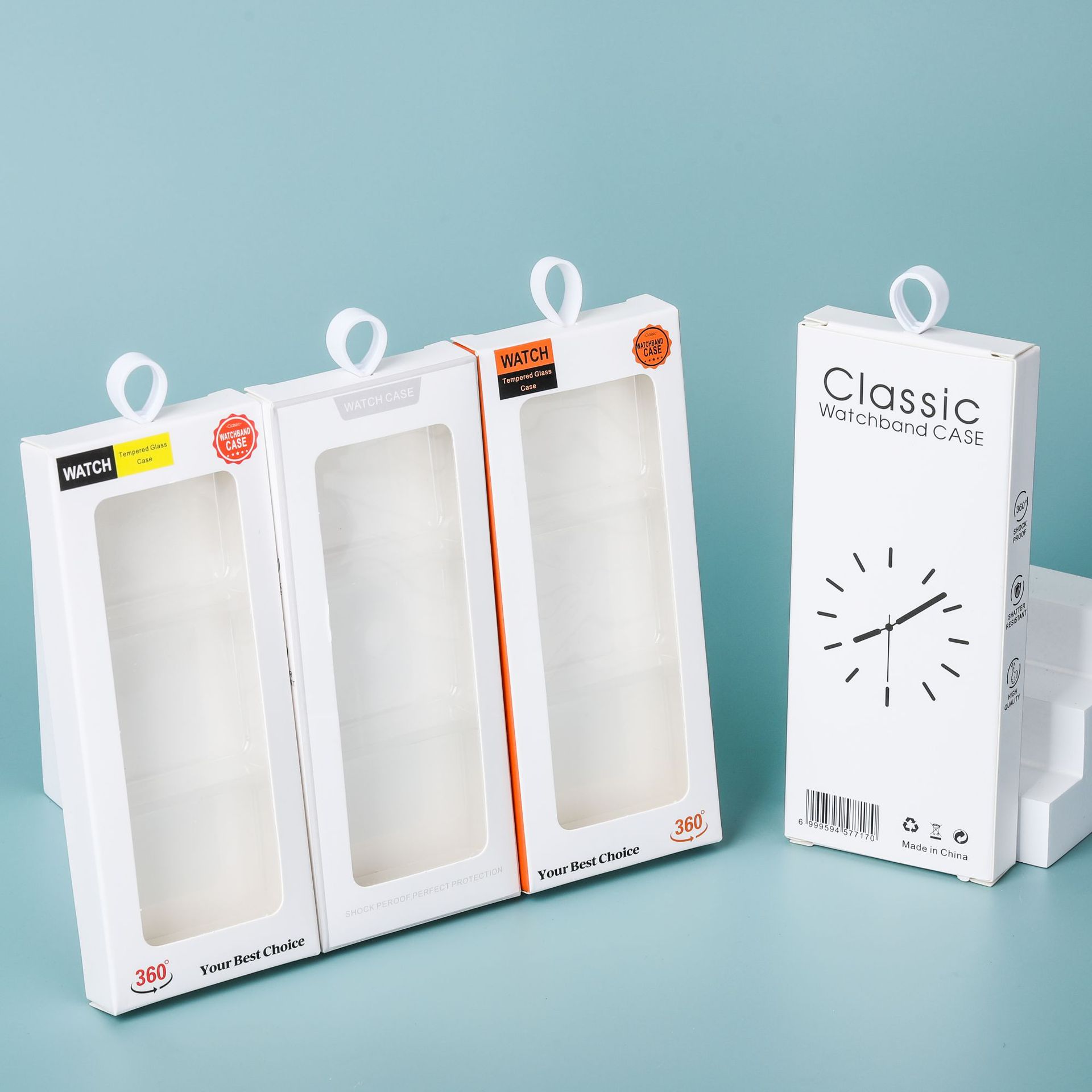 新款中性苹果watch手表壳包装盒 三合一表壳 49mm保护套包装现货