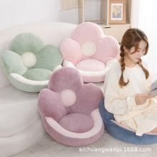 新款毛绒花朵立体坐垫办公室久坐柔软坐垫学生宿舍包围一体加厚