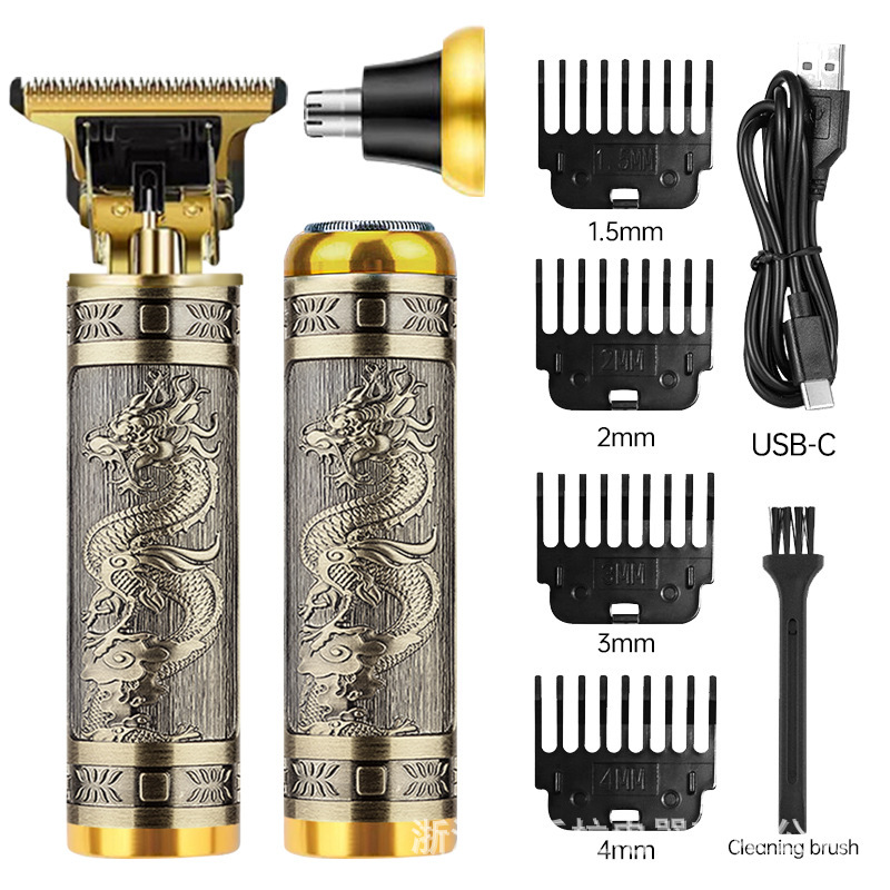 クロスボーダーヘアカット電気バリカン電気バリカン電気バリカンオイルヘッド彫刻剃刀ヘッドヘアカット|undefined