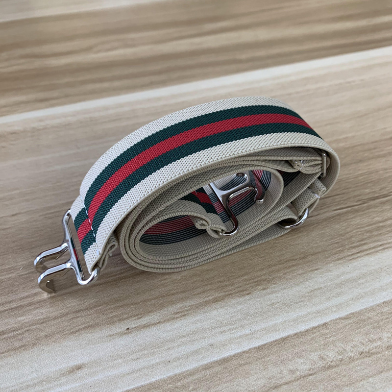 Beige and red stripes