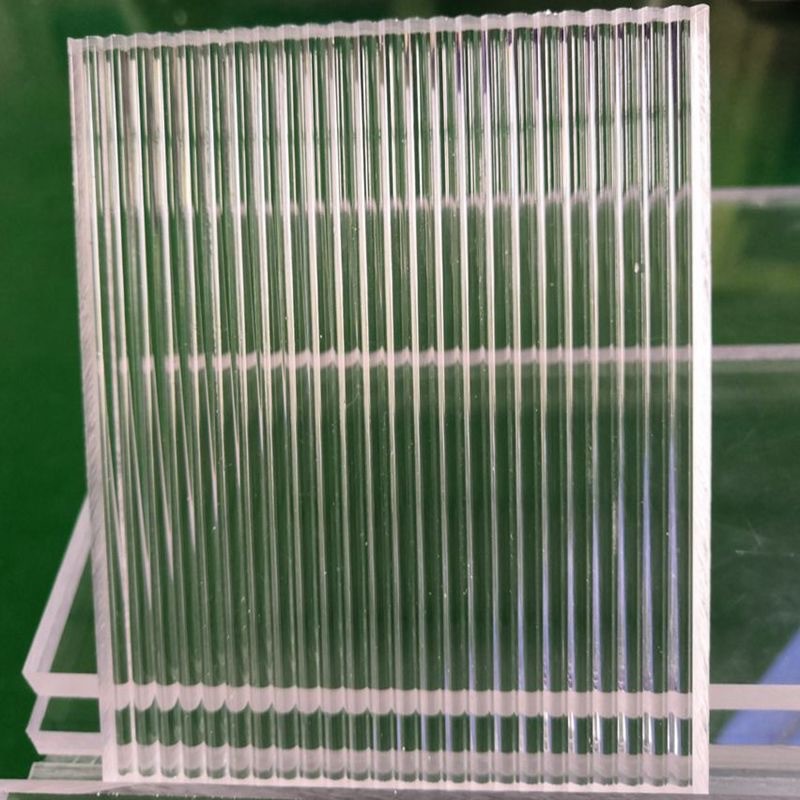 长虹玻璃宽条纹 板屏风隔断柜门装饰灯饰透明板花纹板亚克力