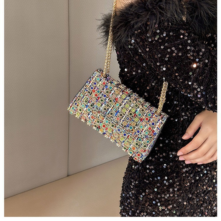Ventas transfronterizas europeas y americanas bolsas de cena de moda bolsas de diamante bolsas de mano bolsas de hombro de fiesta bolsas de noche