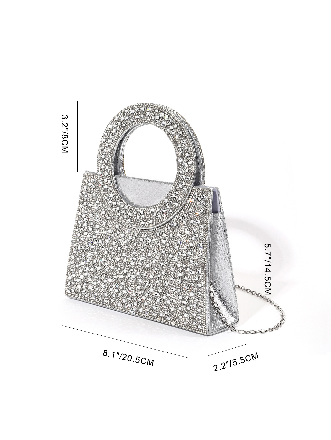 Borsa da sera a tracolla con strass per matrimoni e cerimonie_voghion.com