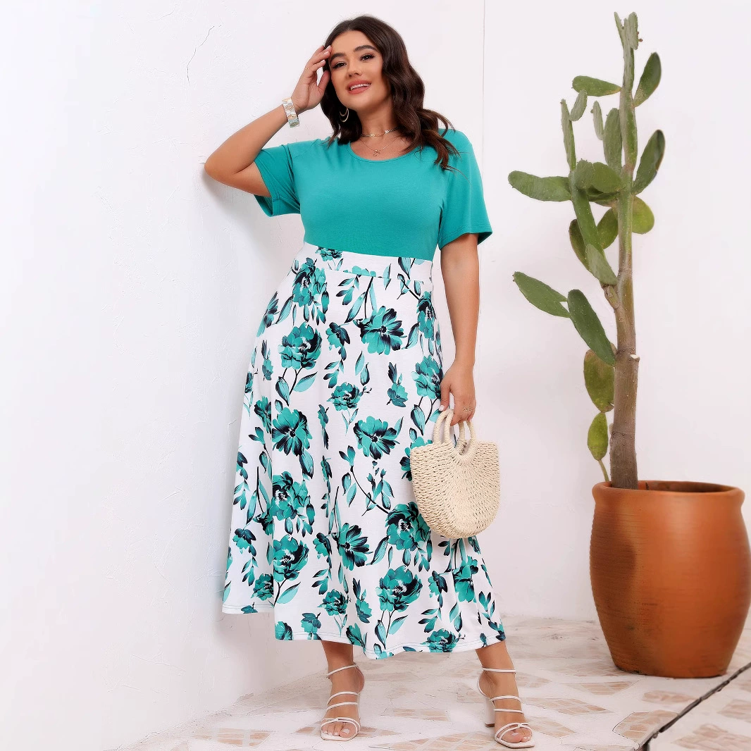 Европейская и американская трансграничная женская одежда большого размера элегантный темперамент