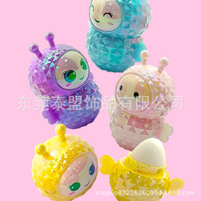 跨境热卖唇蜜动物卡通可爱造型润膏钻面小蜜蜂儿童保湿滋养润唇膏