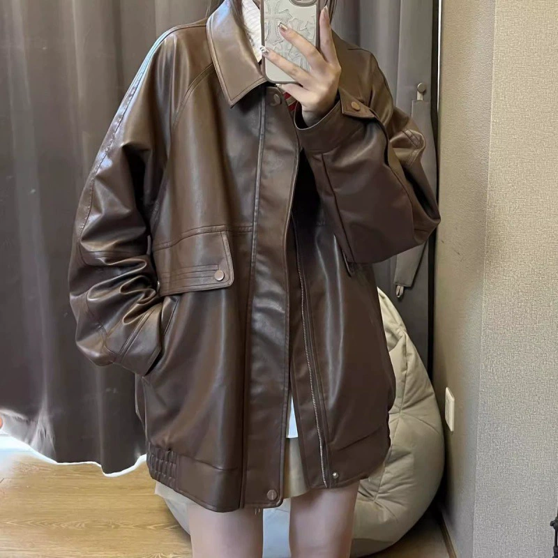 Retro colored autumn fashionable jacket