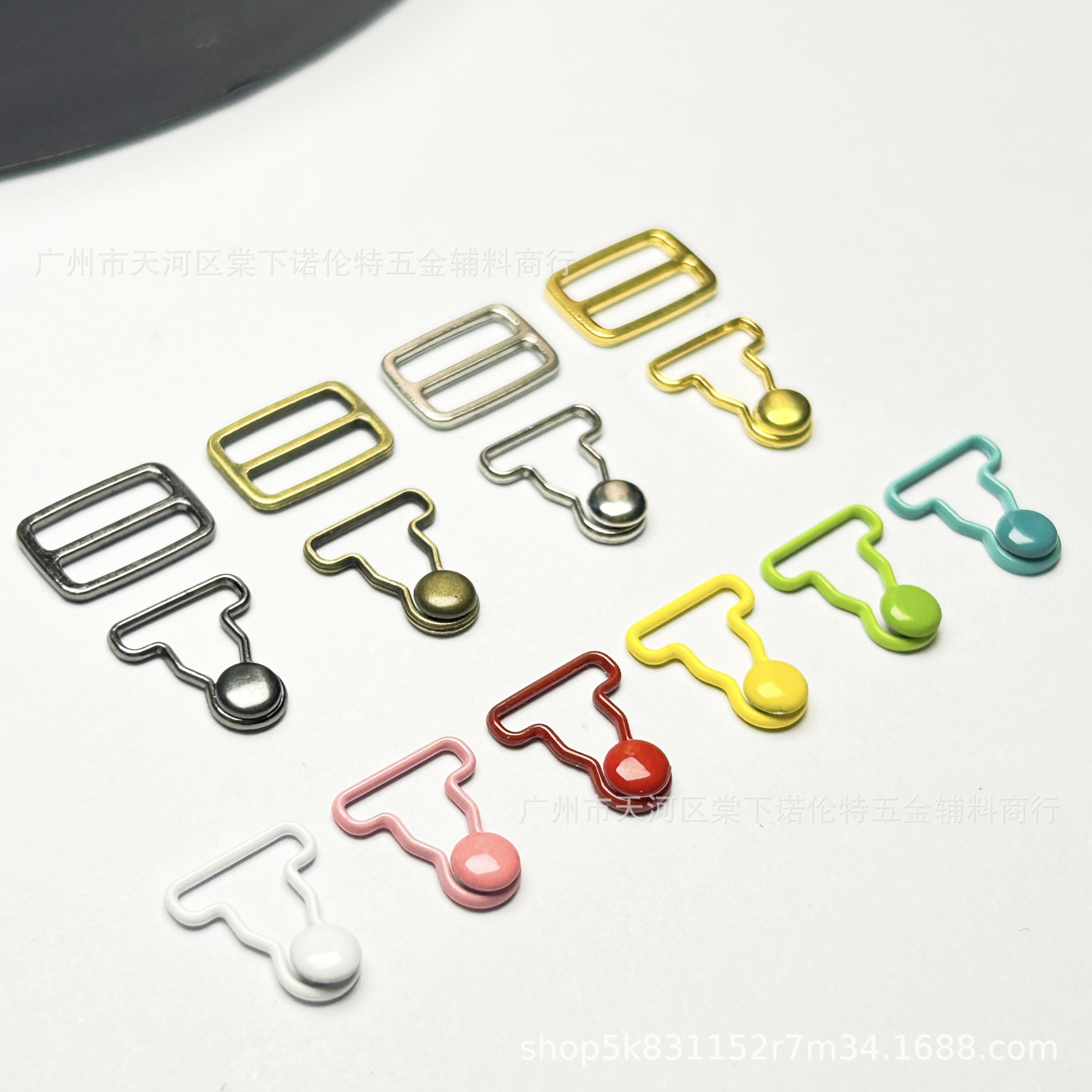 9mm mini hebilla de calabaza 4mm clavo de hongo hebilla de cinturón de bebé tela pequeña 6 puntos hebilla de muñeca accesorios