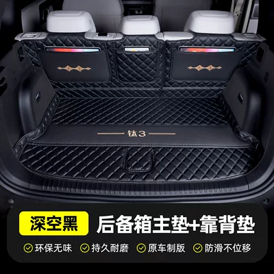 mat, full-coverage rear trunk mat, Trunk Mat - deep-space-black-semi-enclosed-404040