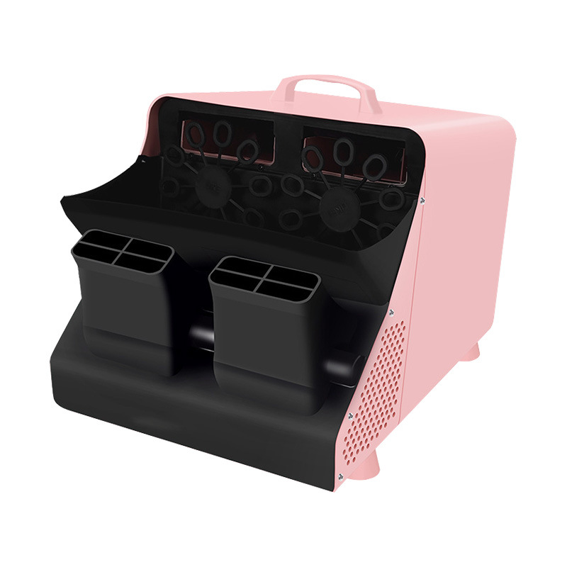 Máquina de burbujas de escenario Máquina de burbujas electrónica de control remoto para celebración de eventos de bodas comerciales totalmente automática de doble rueda eléctrica grande